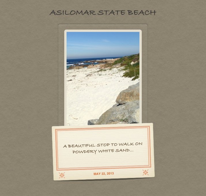 Asilomar Beach Postcard